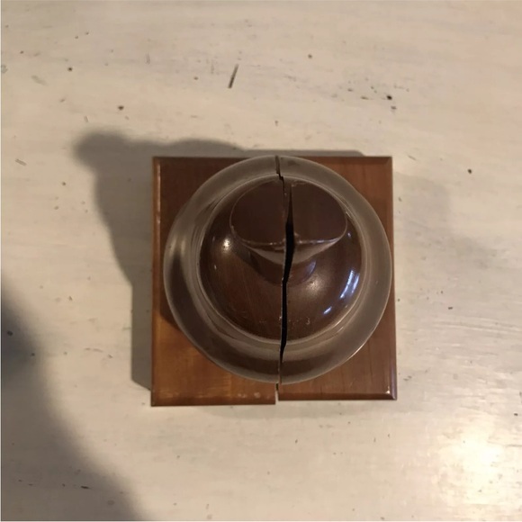 Vintage MCM Ironwood Matching Pear Bookends Art Deco - Picture 5 of 16